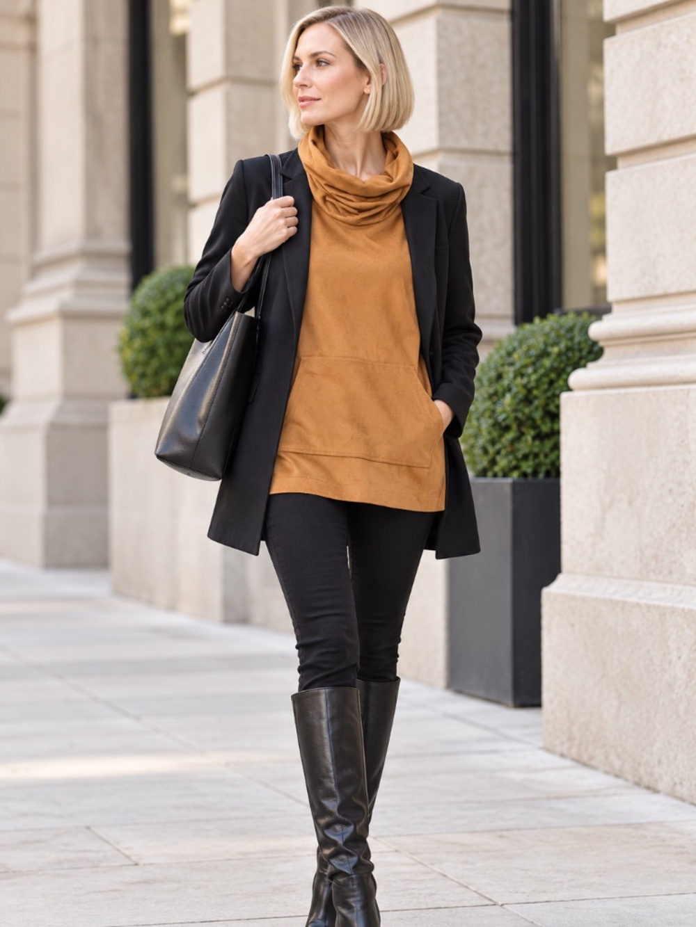 NWT | Bryn Walker | Cowl Neck Soft Tunic Top | Size XXS